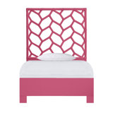 Silas King Platform Bed, Light Blue