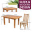 Sorrento 4 - Person Extendable Solid Oak Dining Set-94103713