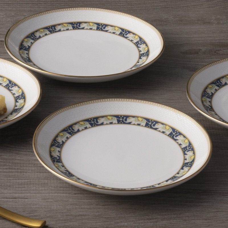 Ensemble de 4 assiettes à pain et à beurre Noritake Tusker Garden, 6,25 po