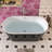 60" x 31" Freestanding Soaking Acrylic Bathtub with Toe-Tap Chrome Drain and Classic Slotted Overflow-109848308
