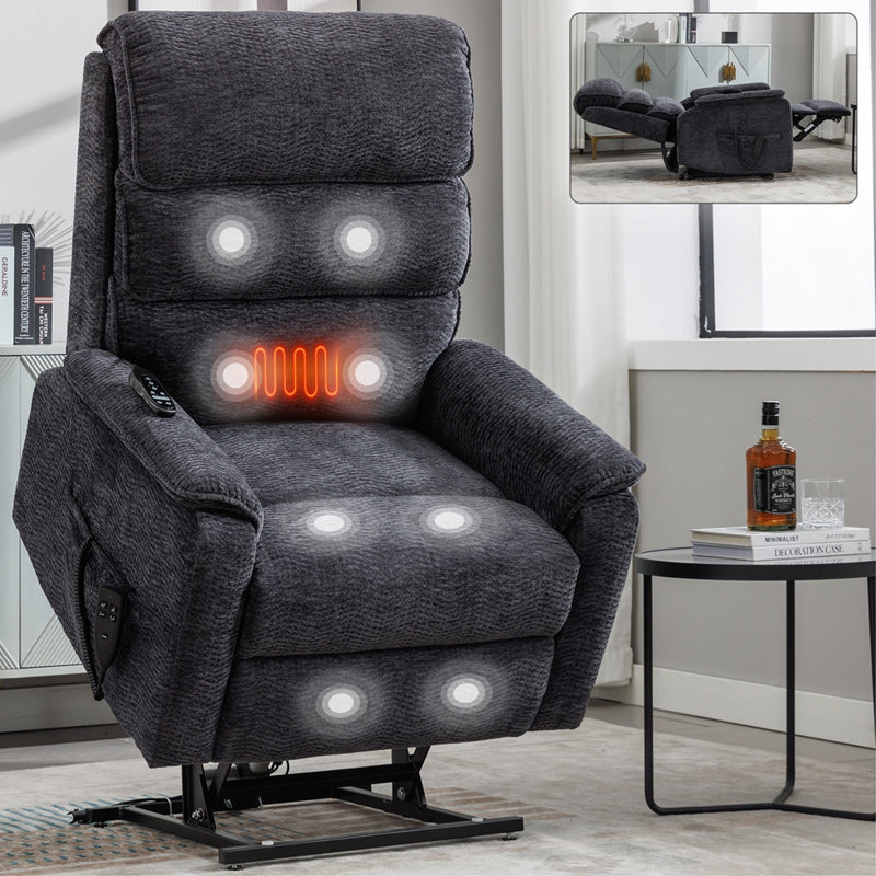 Fauteuil inclinable électrique Power Lift avec télécommande, Gris