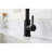 Pull Out Spray Kitchen Faucet, Matte Black Finish On Stainless Steel, 360 Rotatable Nozzle, Single Handle For Convenient Water Delivery And Temperature Control Faucet With In Black, Steel Quality,