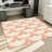 Geometric Crane Print Rug, Soft Plush Area for Living Room, Bedroom, Hallway, Home Decor, Washable Indoor Floor Mat, Unique-129764615