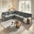 Chenille gris clair