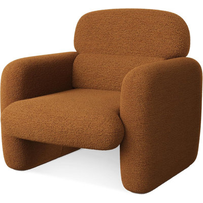 Fauteuil d'appoint en chanvre, fauteuil de détente ergonomique d'une capacité de 330 lb, fauteuil de lecture rembourré, assemblage rapide pour la chambre à coucher du salon