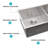30"X19"X10" Undermount Double Bowl Kitchen Sink - 16 Gauge With Two 10" Deep Basin