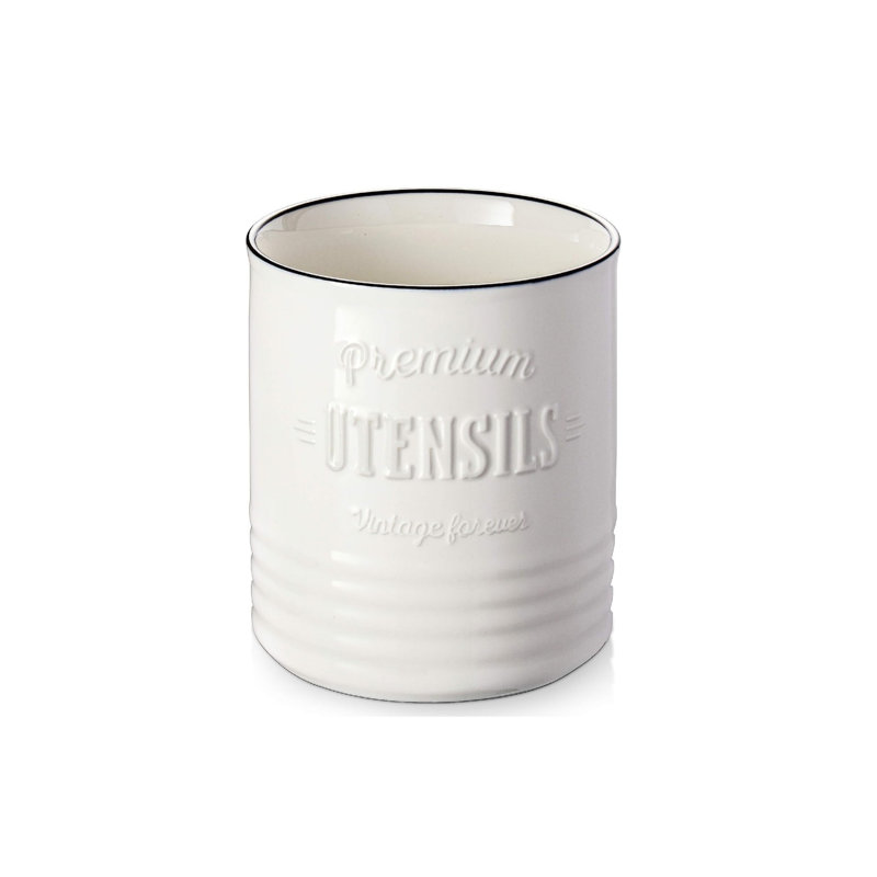 Ceramic / Porcelain Round Utensil Crock