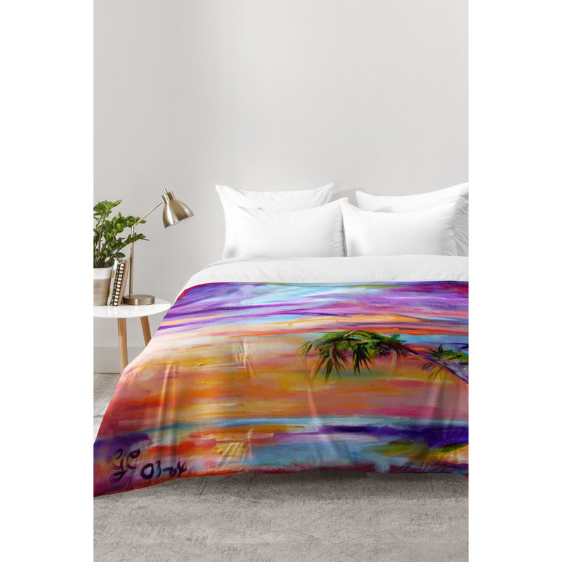 Ginette Fine Art Coastal Polyester Comforter, Full/Queen Comforter + 2 Standard Shams