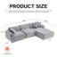 Canapés modulaires confortables, texture velours côtelé, style moderne pour les espaces familiaux