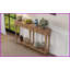 Table basse vintage en bois de pin avec 4 tiroirs Tablette ouverte - Facile à nettoyer, peu encombrante pour le vestibule du salon-1903609945