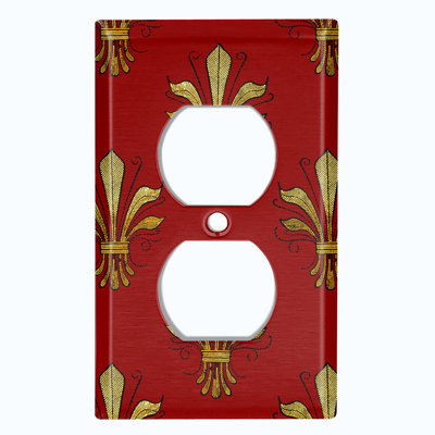 Patterned 1 - Gang Toggle Light Switch Standard Wall Plate
