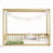 Canopy Frame Floor Bed With Fence-1228560638-1228560639