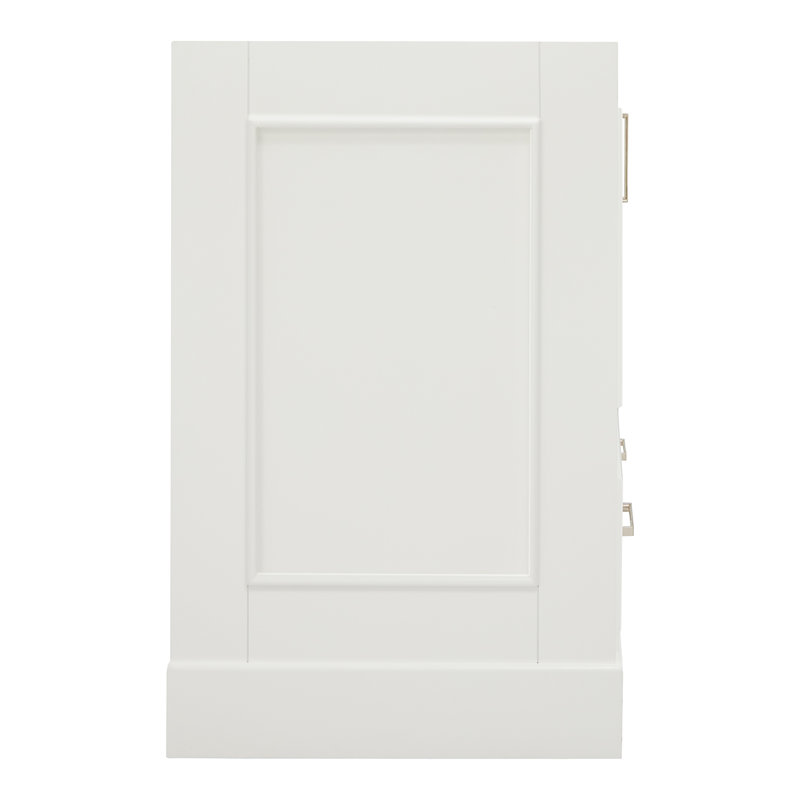 Stafford 60.75 in. W Double Bathroom Vanity Base, White