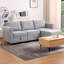 Petit canapé modulaire à 3 places modulaire en L avec canapé-lit modulaire gris clair-768151709