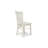 3 Piece Kitchen Table Set for Small Spaces Contains a Round Dining Room Table with Pedestal and 2 Dining Chairs, Linen White-217143561-217143560-217143668