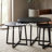 Terrain Set of 3 Round Nesting Tables - Black
