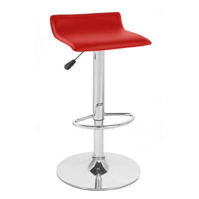 Holderness Swivel Upholstered Adjustable Height Counter Stool with Metal Frame