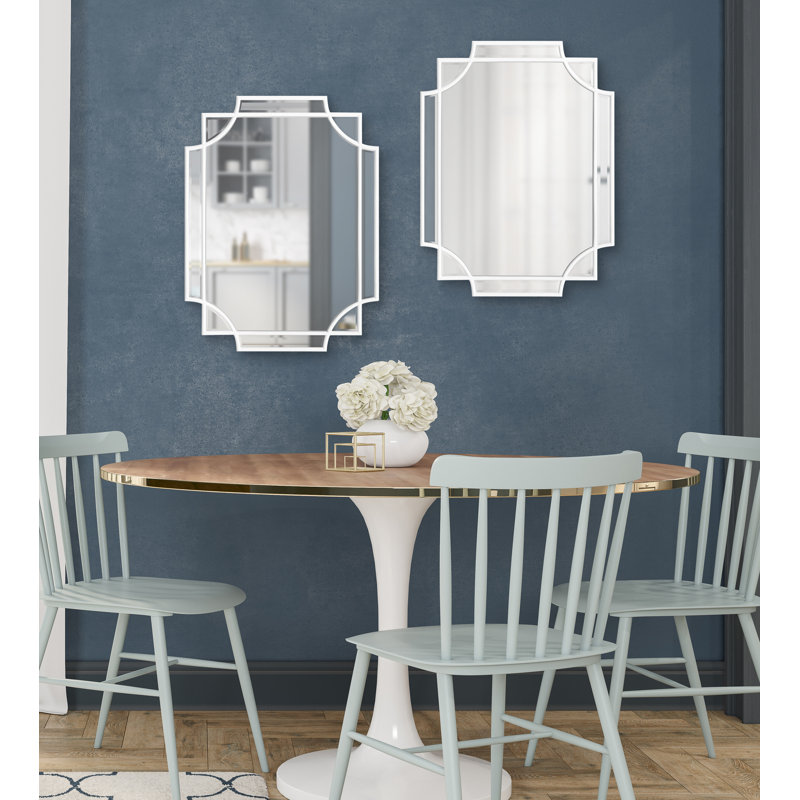 Miroir mural Ocilla, Blanc, 18 po x 24 po