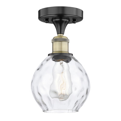 Joncas Glass Semi Flush Mount