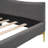 Upholstered Daybed With Headboard And Armrest,Support Legs
