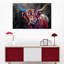 Vache multicolore sur toile-303167987