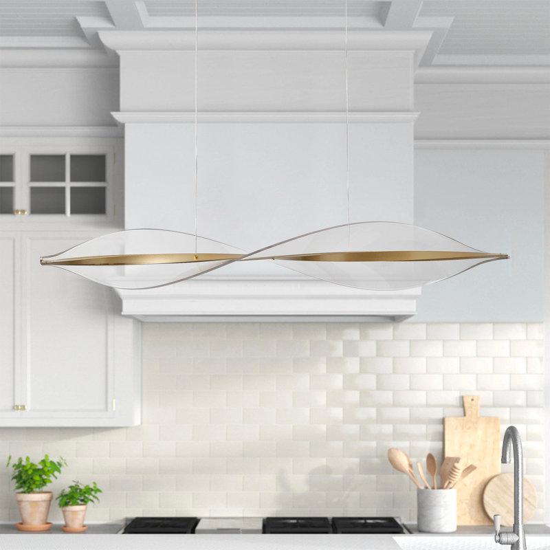 1-Copper gold dimmable LED pendant light