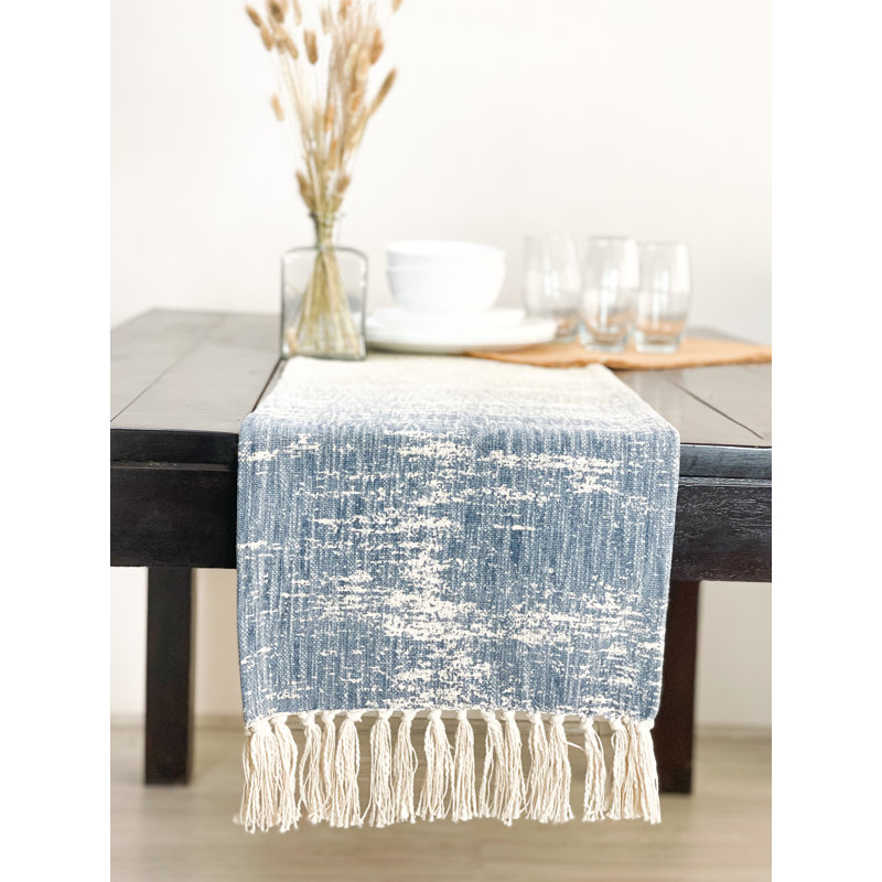 Chemin de table Sunset, Bleu / gris / beige