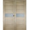 Porte standard Edna en bois manufacturé et en verre préfini