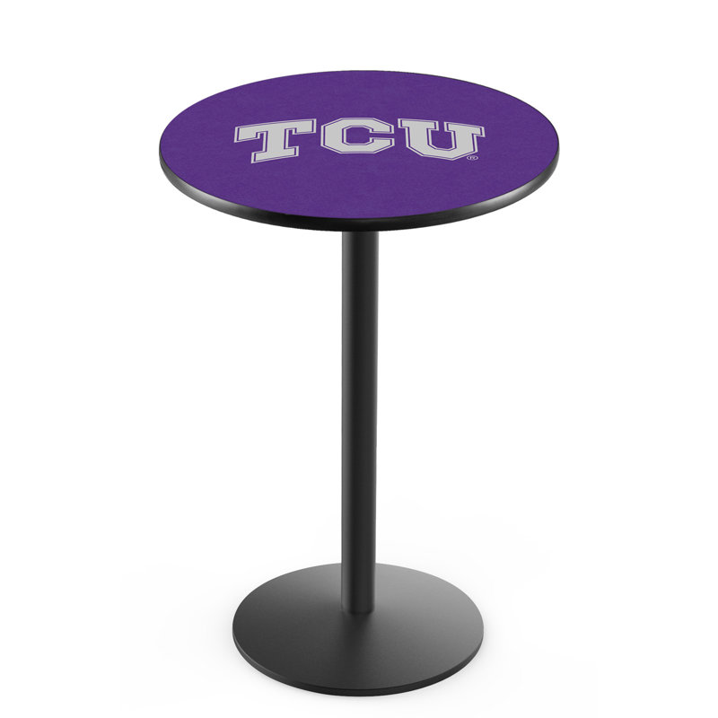 Round Metal Base Dining Table, Black Wrinkle, University of Louisiana at Lafayette