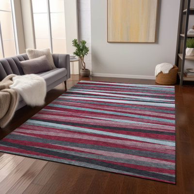 Tapis intérieur / extérieur rouge lavable Liora 