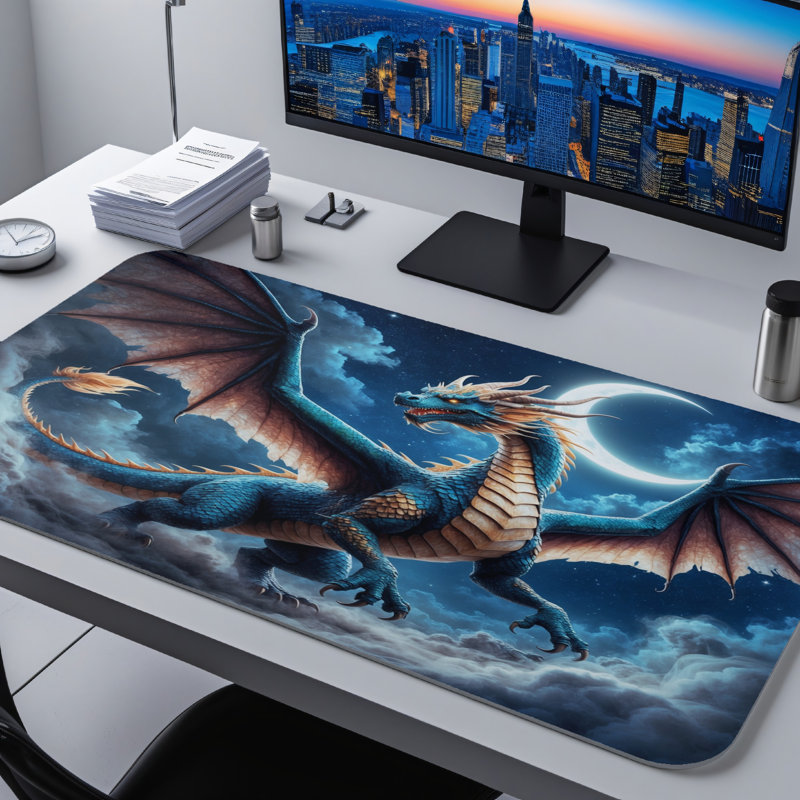 Polyester Desk Pad, 31.5x15.5