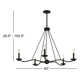 Bryce 5 Light Metal Dimmable Chandelier