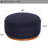 Eloni Round Fabric Upholstered Solid Wood Ottoman-333302355