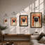 Geometric Pug Modern - Framed Print-1501521672-1501521668