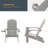 Inniss Wood Adirondack Chair Patio Plastic Weather Resistant Fire Pit Single Chair-372196225