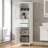 63" Tall Bathroom Storage Cabinet