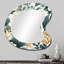 Miroir mural asymétrique floral-107229602
