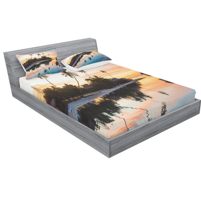 Microfiber Sheet Set, Full Sheet Set with Fitted Sheet