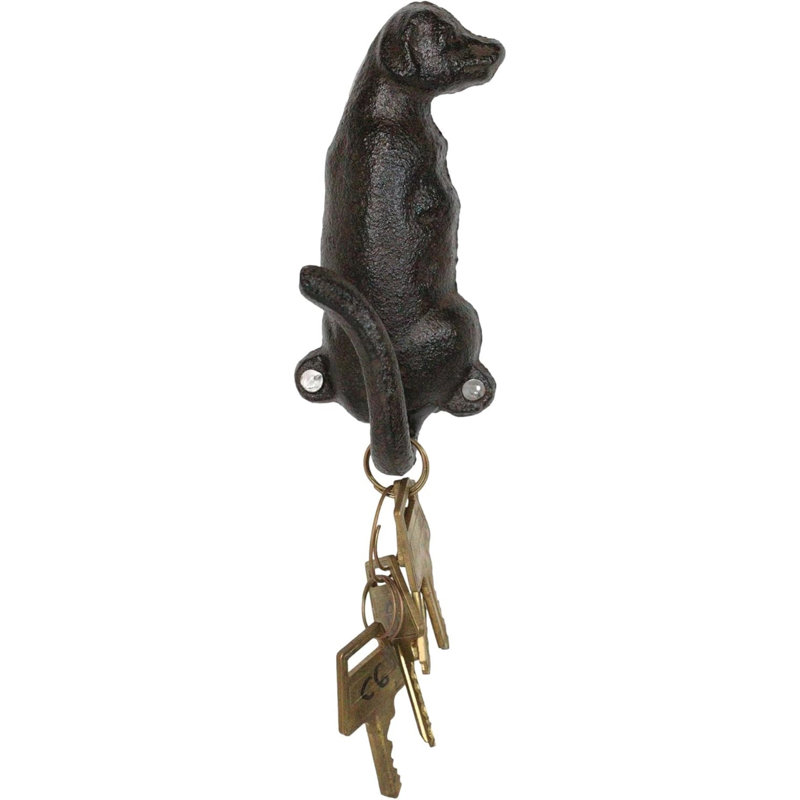 Ensemble de 2 crochets muraux rustiques Golden Retriever Labrador