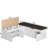 L-Shaped Corner Shoe Bench With Large Capacity Storage & Optional Cushions in Multiple Colors-613244336