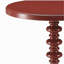 Table d'appoint ronde rouge en bois-2038076472