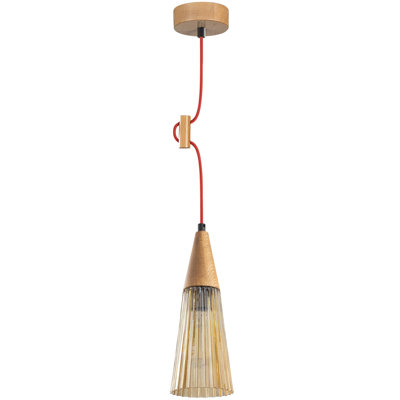 Luminaire suspendu conique à 1 lumière Lester