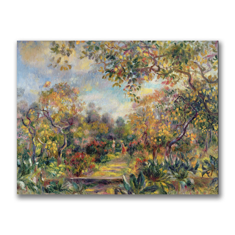"Paysage à beaulieu" par Pierre-Auguste Renoir, peinture sur toile, H 32 po x l 26 po x P 2 po