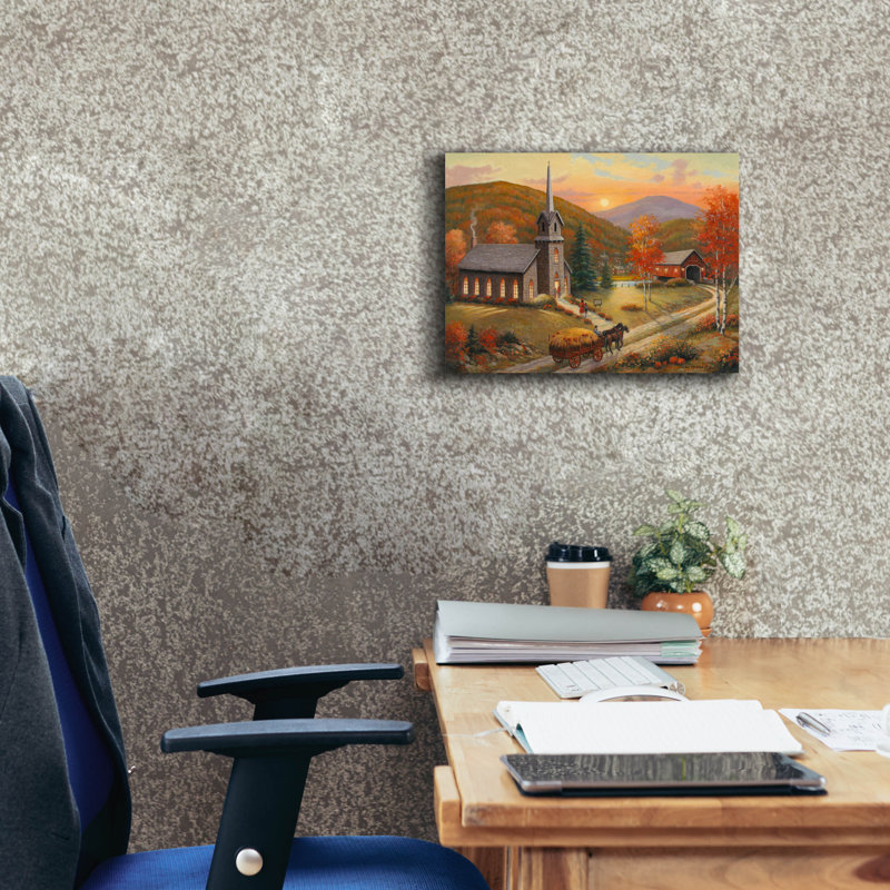«Autumn In Vermont» par John Zaccheo, H 12 po x l 16 po x P 0,75 po