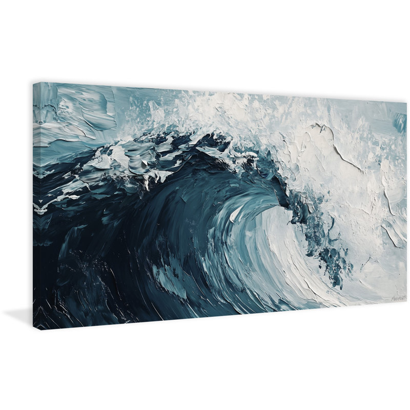 «White Water Edge», reproduction sur toile tendue, H 30 po x l 60 po