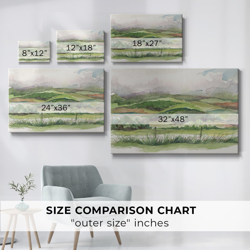Toile tendue Bennachie Rain I-Gallery, H 12 po x l 18 po