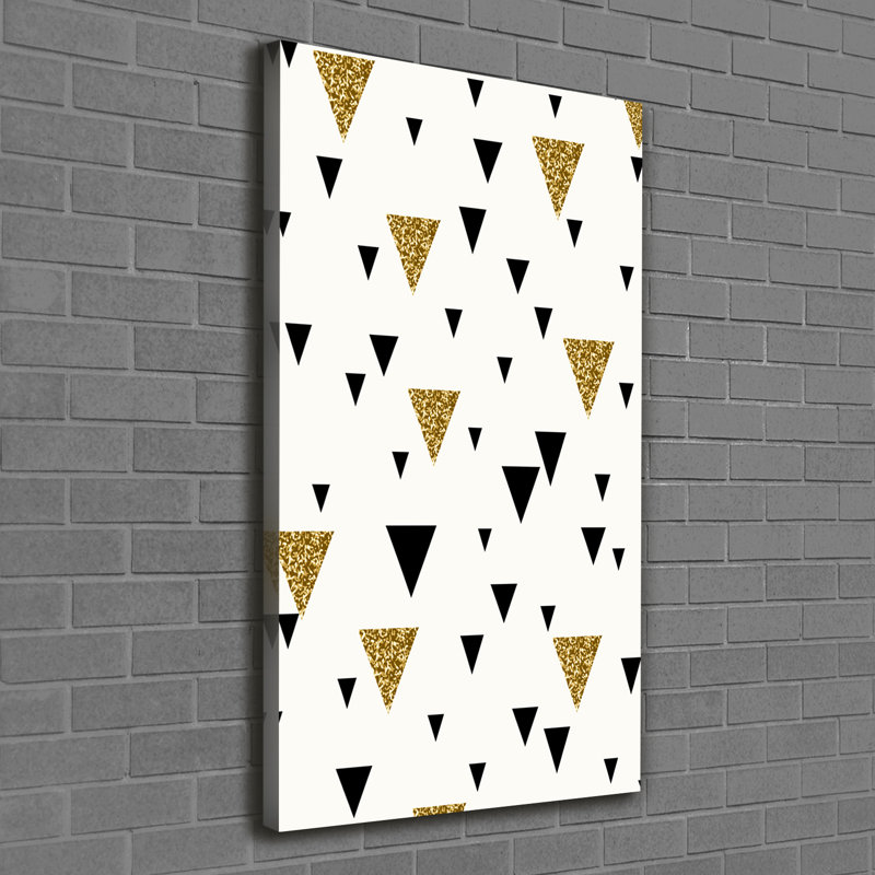 Triangles Background - Wrapped Canvas Print