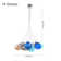 Spoffo Modern Colorful 19-Light Bubble Glass Chandelier Cluster Pendant