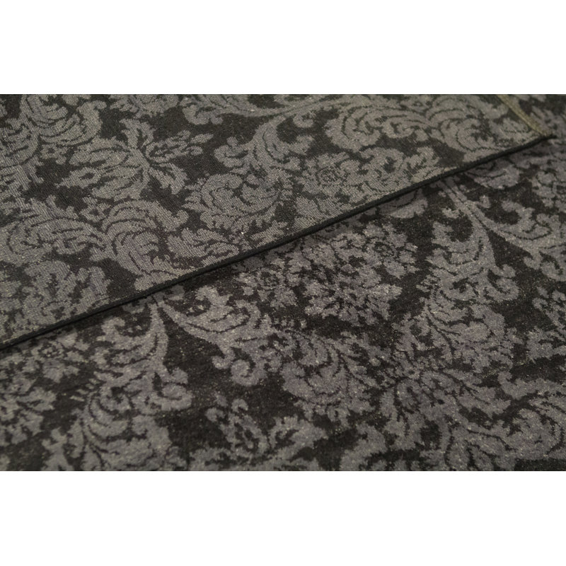 Wool Damask Area Rug