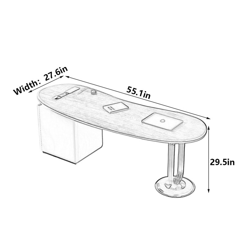Folger, 29.5" H x 55.1" W x 27.6" D